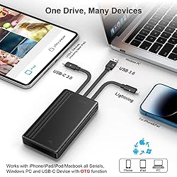 ySky 2TB External Hard Drive for iPhone