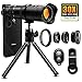 30X Cell Phone Camera Lens, 4 in 1 HD Phone Photography Lens Kit - 18X-30X Zoom Monocular Telephoto Lens - Remote Shutter & Flexible Phone Tripod, Wide Angle, Fisheye & Macro Lens for Smartphones