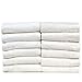 Bare Cotton Luxury Hotel & Spa Towel Turkish Cotton Wash Cloths,White, Piano, Set of 12