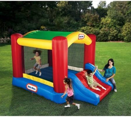 Little Tikes Shady Jump 'n Slide Bounce Room, Built of puncture-resistant material