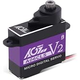 AGFRC 0.052Sec High-Speed RC Micro Servo for Mini-Z Cars (A06CLS V2) | 6g Ultra-Light, 3KG Torque, Purple, Programmable, Digital Coreless Motor, Full Metal Gear, Ideal for 1/24-1/28 RC Cars
