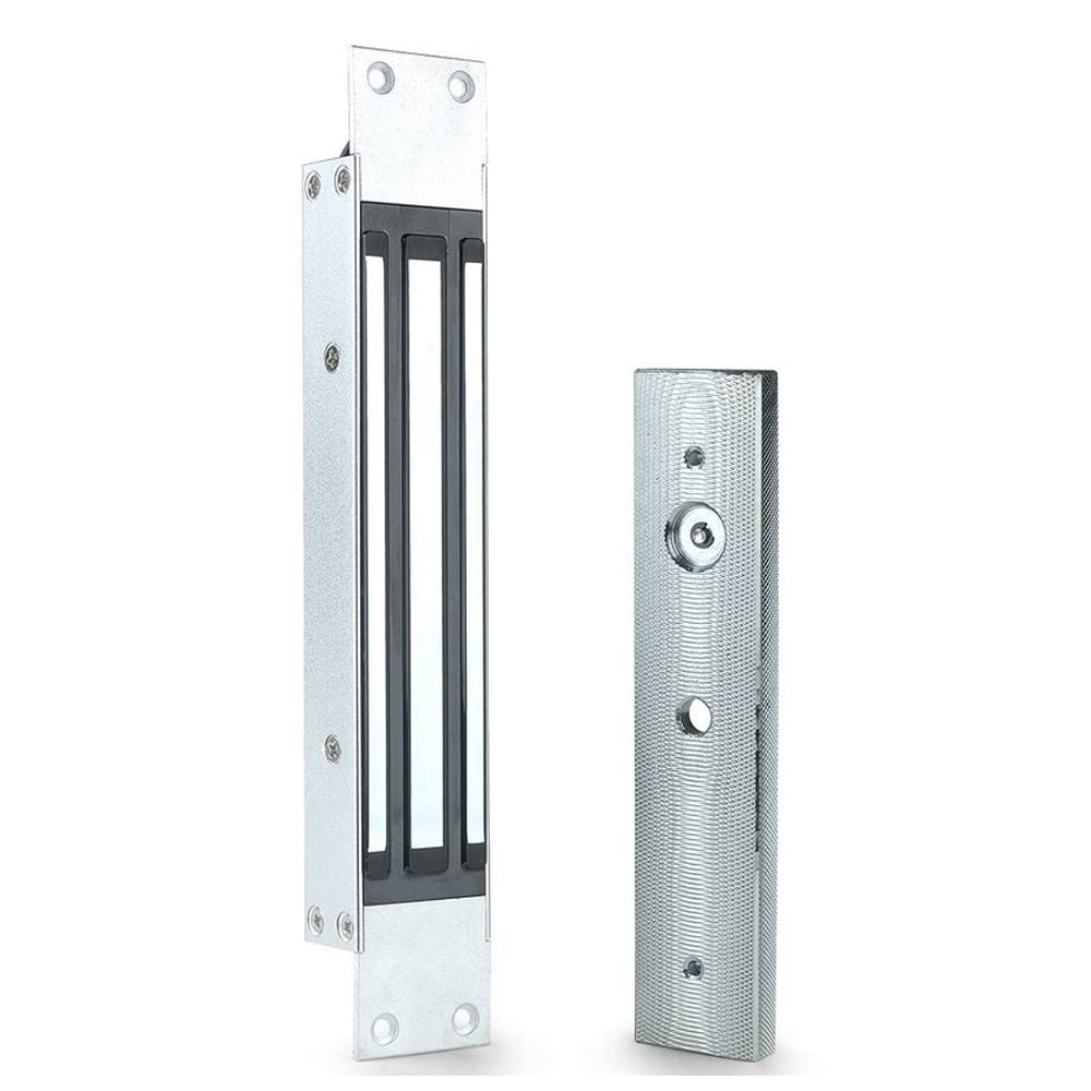 AOAMZ 280kg/600lbs Electric Magnetic Lock DC12V Integrated Installation Waterproof NC Fail Safe Electromagnetic Lock for Access Control System Wood/Metal/Glass Door