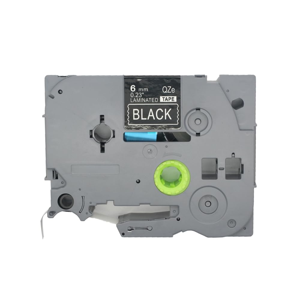 BROVACS 1 Pack White on Black Laminated Label Tape Compatible for Brother P-Touch Label Printer TZ 315 TZe 315 6mm 1/4" OPA4315