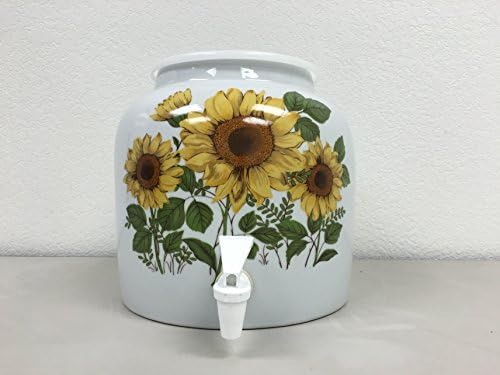 Ceramic Water Dispenser Trio Sunflowers