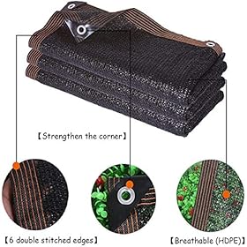 LYQCZ Red De Sombreo Negro, Malla Sombra Transpirable,Protector Solar