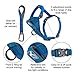 Kurgo Tru-Fit Smart Dog Walking Harness - Comfortable Fit - Adjustable Harness - Reflective Pet Wear - Quick Strap Release - Daily Walk Accessory - Includes Seat Belt Loop - Blue - Small