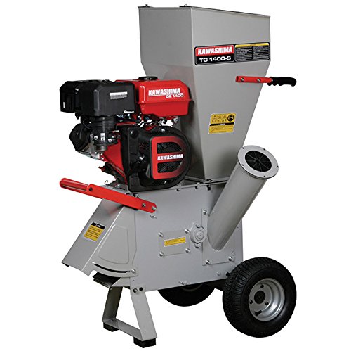Triturador e forrageiro a gasolina 15HP Kawashima TG 1400-S c/ engate p/ reboque