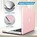 IBENZER Compatible with MacBook Pro 13 Inch case A1278 Release 2012-2008, Plastic Hard Shell Case with Keyboard Cover for Apple Old Version Mac Pro 13 with CD-ROM, Rose Quartz, P1301RQ+1
