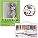 36 Piece Artist Pencil Set with US Art Supply 9"x12" Drawing Paper Pad & Color Mixing Wheel