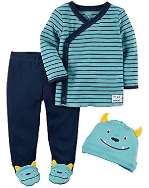 Carter's Baby Boys' 3-Piece Footed Set
