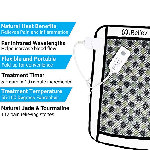 Far Infrared Heating Pad with Natural Jade for Pain Relief by iReliev