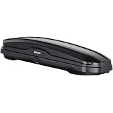 Yakima SkyBox NX Skinny Roof Cargo Carrier, 12 Cu Ft, SKS Lock, Black | Black Car Roof Storage Box for Vehicle Travel and Camping Accessories