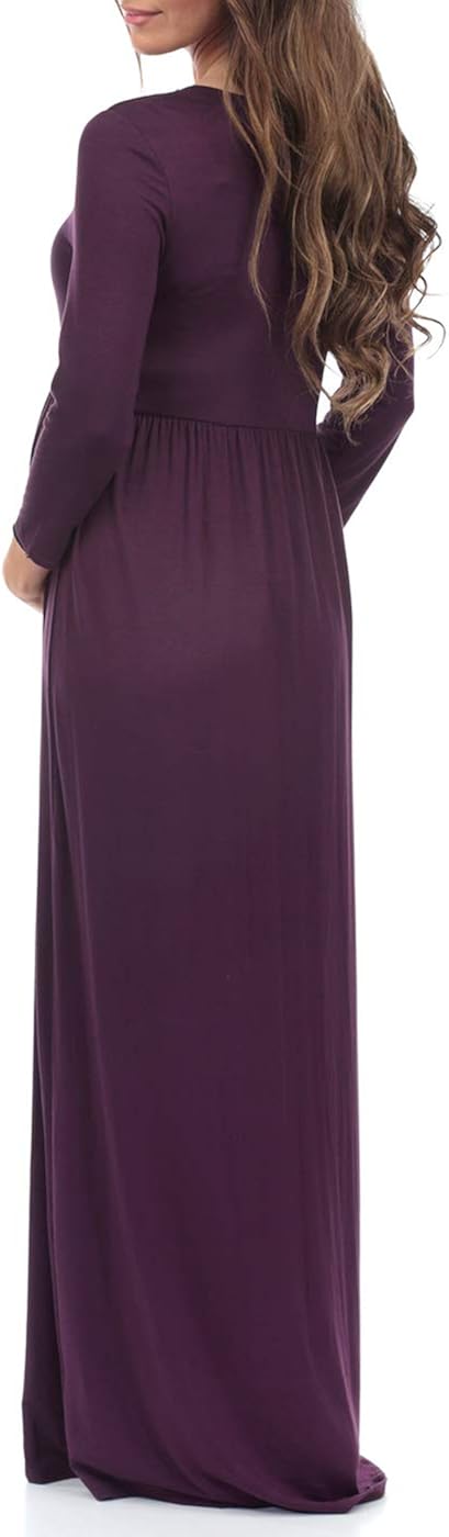Wrapped Ruched Maternity Dress at  Women’s Clothing store