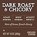 New Orleans Roast Dark Roast & Chicory Single Serve Cup 12ct - Authentic Taste of History - Caffeine Free Chicory Adds Depth to the Coffee - Nutty and Woody Notes of Flavor - Bold Dark Roast Coffee