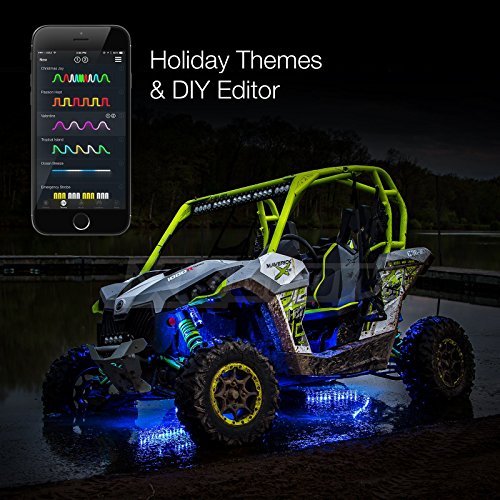 XKchrome App Control Advanced 216 LED Accent Light Kit for Offroad UTV ATV Can-Am Polaris Razr Yamaha