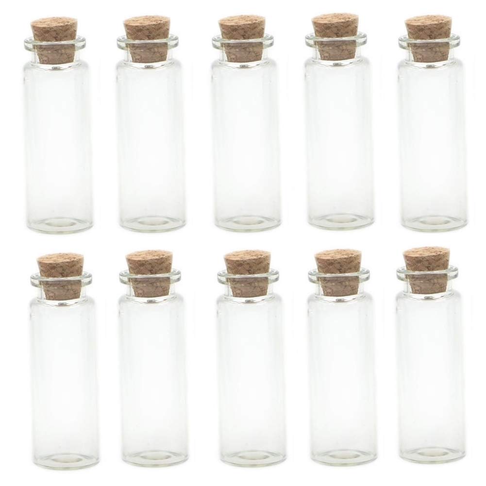 10 Pack Small Glass Bottles (55 Milliliter 30MM x 110MM) Miniature