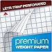Tops Docket Gold Premium Weight Graph Paper, 8.5