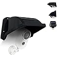 OOSSXX Universal Security Camera Sun Rain Cover Shield Cover Shield for Surveillance Cameras Protective Roof for Dome/Bullet Outdoor Camera (Black)