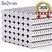 VNDUEEY 300Pcs Small Magnets Fridge Tiny Magnets, 5×2mm Round Magnet, Mini Magnet for Crafts, Miniatures, Nails, Office