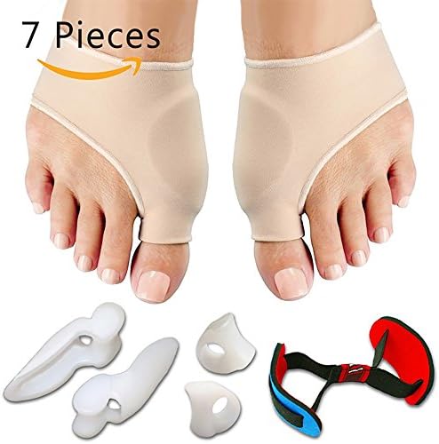 Bunion Corrector & Bunion Splint & Bunion Pads for Bunion Relief -Toe Separators Toe Straightener and Toe Spacers for Auxiliary Hallux Valgus & Yoga Practice & Relieve Foot Pain