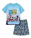 Teen Titans GO! Big Boys' 'Superhero' Pajama Short Set, Blue, 8