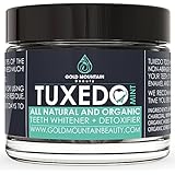 Tuxedo Teeth Whitening Activated Charcoal Powder, All Natural Tooth Whitener with Coconut Charcoal, and Bentonite Clay, Highest Quality Non Abrasive Safe on Enamel (Mint)