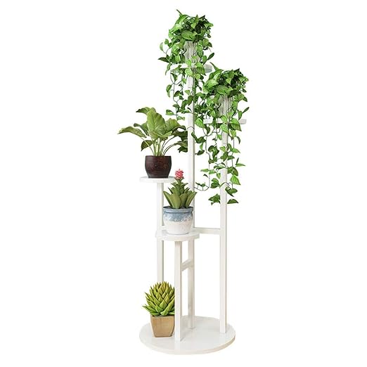 chishizhenxiang Soporte de Flores de Madera Planta Interior al ...