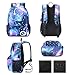 Galaxy Backpack, Anime Luminous Anti-Theft School Bag, Laptop Backpack with USB Charging Port, Unisex 15.6 Inch College Daypack for Girls, Starry