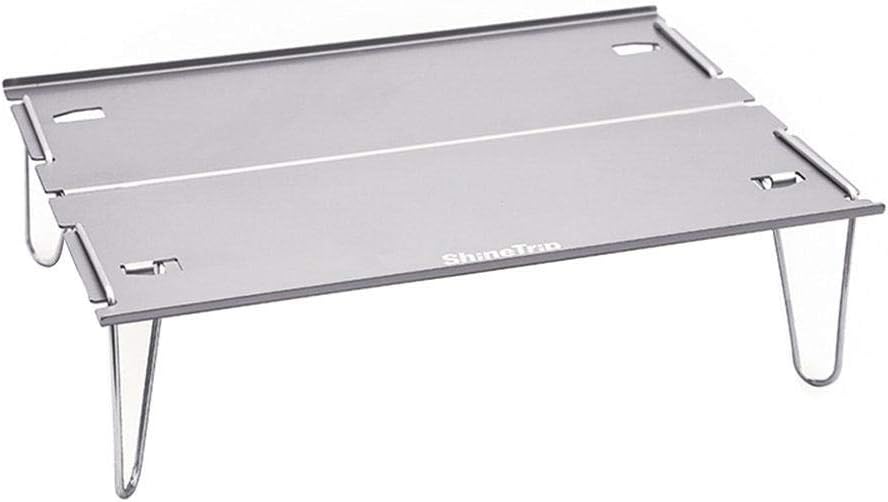 didatecar Klapptisch Campingtisch Portable Campingtisch Klapptisch Gartentisch Klappbar Tisch Tragbarer Wandertisch Tischplatte Leichter Mini-Schreibtisch Für Trekking Rucksacktouren Im Freien