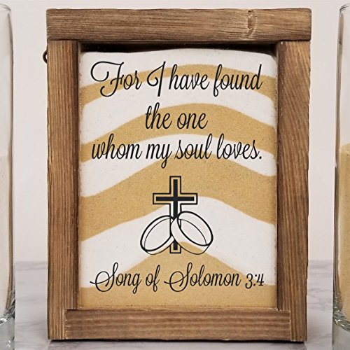 Streamside Shoppe Rustic Unity Sand Ceremony Set I Have Found the One Whom My Soul Loves Rustic Shadow Box Wedding, Vow Renewal, Unity Sand Ceremony Set, Beach Wedding Decor, Unity Candle Alternative