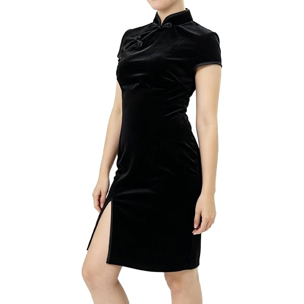 oriental bodycon dress Amazon.com: Women's Short Sleeve Chinese Qipao Black High Split Bodycon Midi Dress (325# Black, M) : Clothing, Shoes & Jewelry