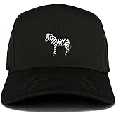 Trendy Apparel Shop Zebra Patch Strutured Baseball Cap