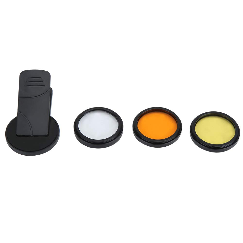 GOTOTOP 3pcs Aquarium Photography Lens with Filter Macro Cell Phone Underwater Sea Water Coral Cylinder Photography Yellow Orange Macro ABS Aquarium