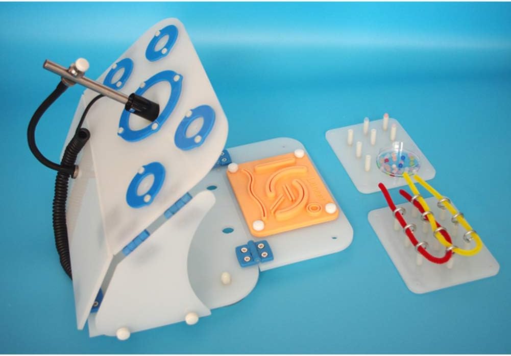 VIEUR Laparoscopic Trainer Simulator Box +3 Training Model + Straight Professional Camera