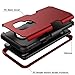 TOPSKY Compatible with Galaxy S9 Case, Three Layer Full Body Heavy Duty Hybrid Sturdy Anti-Shock Cover High Impact Resistant Protective Case for Samsung Galaxy S9 Red Black