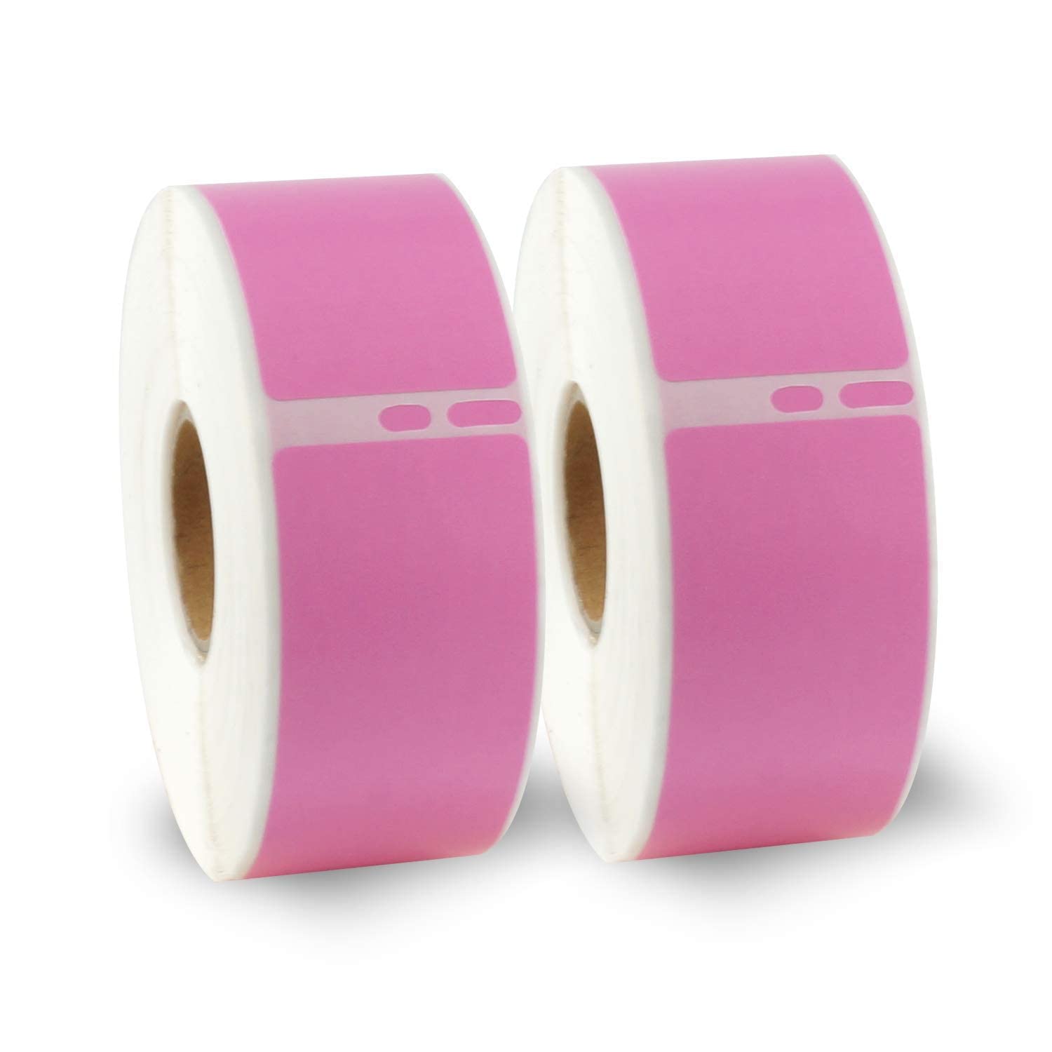 BETCKEY - 2 Rolls Pink Standard Address Labels Compatible with DYMO 99010(S0722370), 28mm x 89mm, 700 Colored Labels Compatible with DYMO LabelWriter 450, 4XL, NOT Fit 550 or 5XL