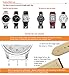 iStrap Leather Watch band Alligator Grain Calfskin Replacement Strap Stainless Steel Buckle Bracelet for Men Women-18mm 19mm 20mm 21mm 22mm 24mm-Black Brown