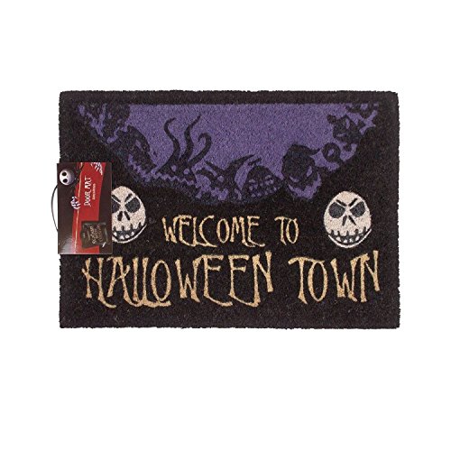 Nightmare Before Christmas Halloween Town Door Mat (One Size) (Multicolored)