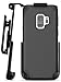 Encased Samsung Galaxy S9 Belt Clip Holster (Nova Series) Slim Grip Case + Secure-fit Holster Clip (New 2018 Release) (Black)