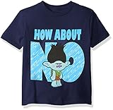 Trolls Boys' Little Boys' Branch Short-Sleeved T-Shirt, Navy, 4