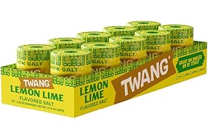 Twangerz Lemon-Lime Seasoning Salt Snack Topping, 1.15-Ounce Shaker (Pack of 10)