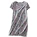 ENJOYNIGHT Women's Sleepwear Cotton Sleep Tee Short Sleeves Print Sleepshirt (X-Large, Cat)
