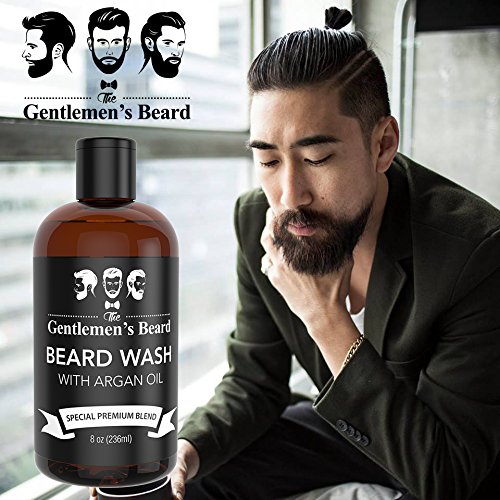 image for The Gentlemen's Beard Beard Wash with Argan Oil - Beard Shampoo & Soft