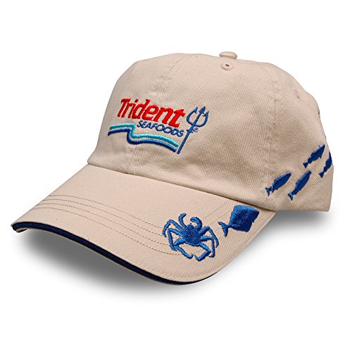 Trident Crab Embroidered Crabbing and Fishing Hat Seen on Deadliest Catch