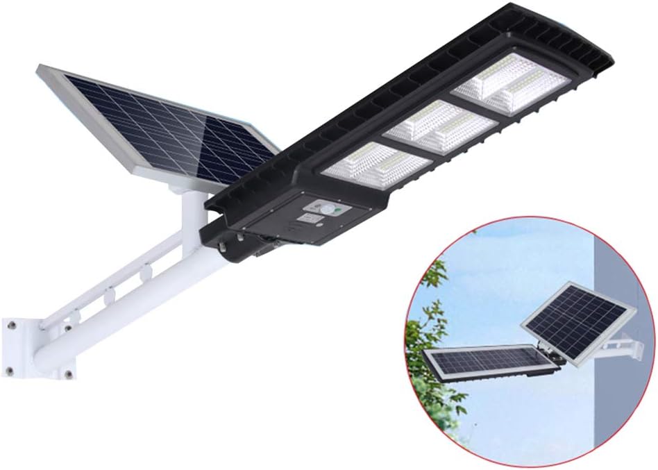 Solar Outdoor Garden Light led Household Super Bright high Power Lighting lamp Waterproof Dual Solar Panel Street Light Human Sensor + Remote Control + Light Control