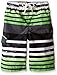 Kanu Surf Boys Quick Dry UPF 50+ Beach Swim Trunk, Reflection Black/Green, 8