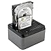 Spinido Dual Bay USB 3.0 Hard Drive Docking Station with Offline Clone Function Hard Drive Reader for 2.5 Inch and 3.5 Inch HDD SSD SATA (2 x 6TB Support, Black) (2.5&3.5)