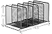 Halter File Organizer 5 Sections Mesh Metal File Holder Storage for Home and Office Desk Organizer, 2 Pack