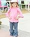 RuffleButts Baby/Toddler Girls Faux Denim Stretchy Flare Pants w/Ruffles - 6-12m