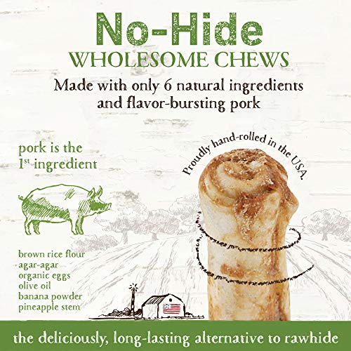 Earth Animal NoHide Pork Flavored Stix Natural Rawhide Alternative
